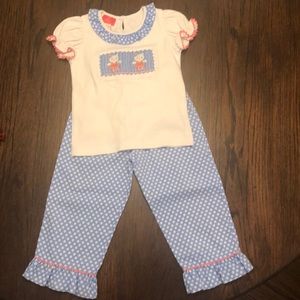 Claire & Charlie smocked pant set